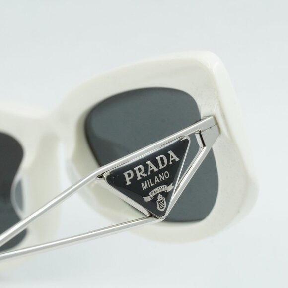 Final Price! Prada PR14YS 1425S0 Talc/Dark Grey Sunglasses main image 7